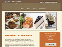 Tablet Screenshot of olympic-diner.com